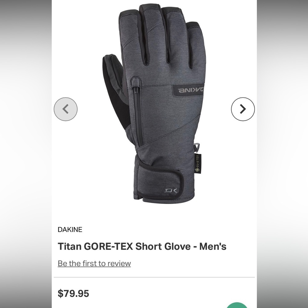 Men’s Dakine Titan Gore-Tex short gloves